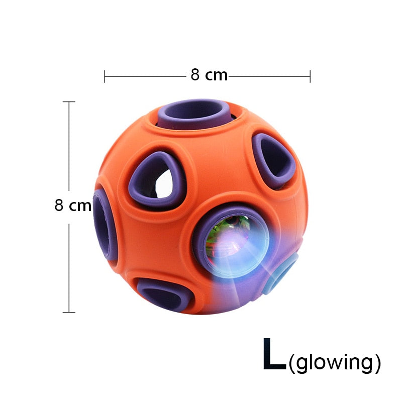 Pelota Dispensadora de Premios para Perros 🐾 Juguete Interactivo con Luz LED