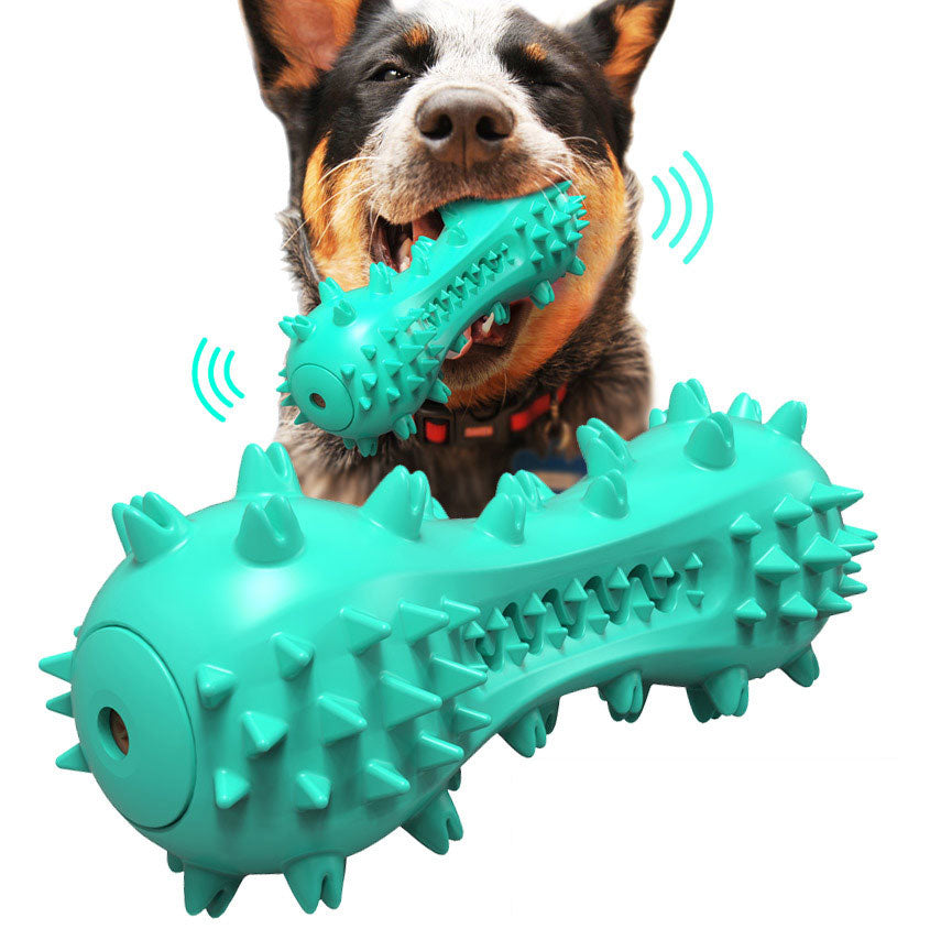 Juguete Mordedor para Perros con Cepillo Dental 🦷 TPR + Cuerda de Algodón