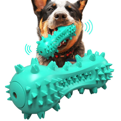 Juguete Mordedor para Perros con Cepillo Dental 🦷 TPR + Cuerda de Algodón