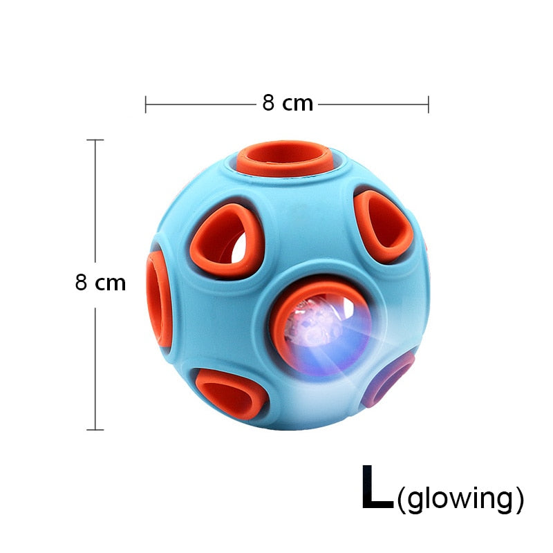 Pelota Dispensadora de Premios para Perros 🐾 Juguete Interactivo con Luz LED