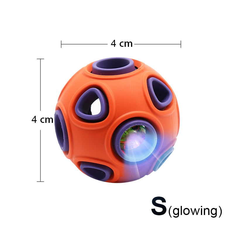 Pelota Dispensadora de Premios para Perros 🐾 Juguete Interactivo con Luz LED